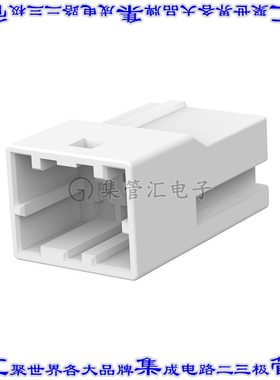 1903392-1 矩形连接器外壳3POS插座2.5mm母形插口天然色自由悬挂