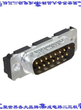 D15P24A6GX00LF 连接器15POS插头公引脚2排D-Sub通孔