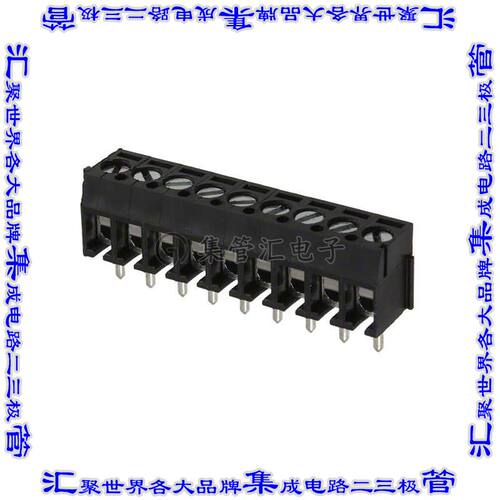 OSTTE090104 线对板连接器9POS接线端子3.5mm通孔水平带板