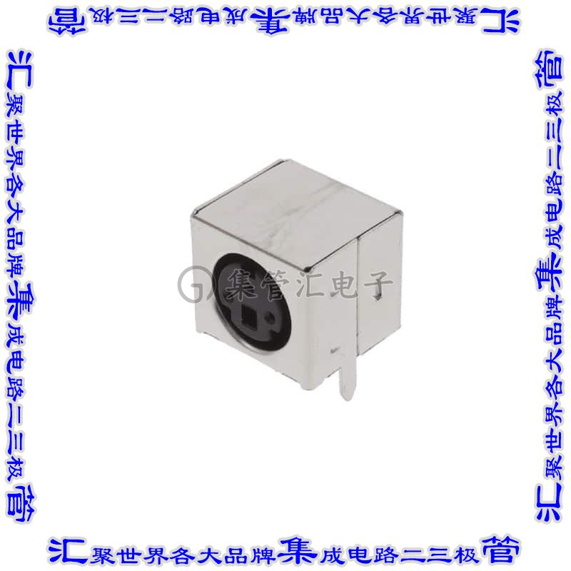 MDJ-003-FS 圆形连接器3POS插孔母插口焊接镀金通孔直角
