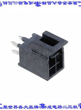 1053101104 针座连接器4POS接头2排2.5mm公形插针通孔直针锡