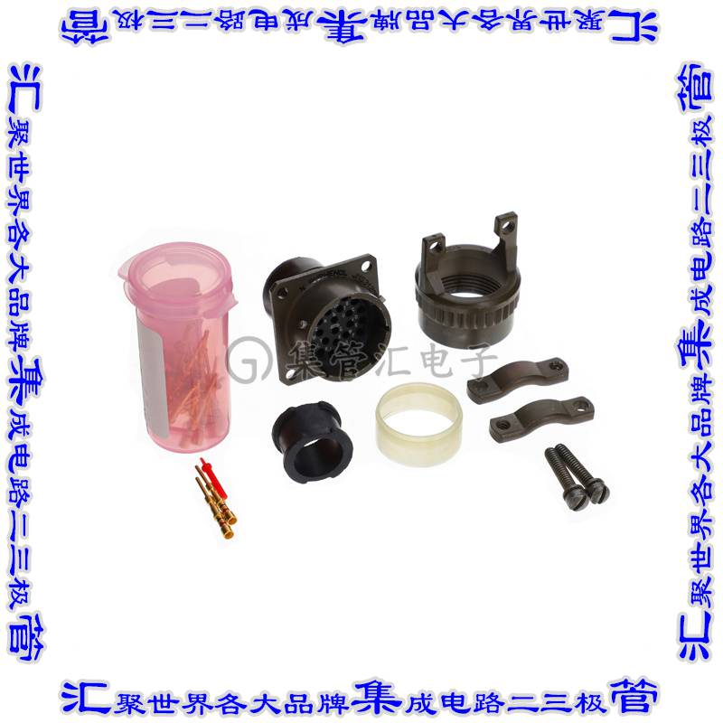 MS3120F16-26P 圆形连接器26POS插座公形引脚压接镀金面板安装