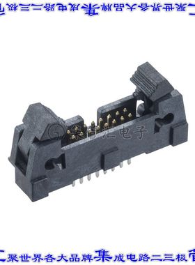 M50-3550842 针座连接器16POS接头2排1.27mm公形插针通孔直针镀金