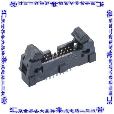 M50-3550842 针座连接器16POS接头2排1.27mm公形插针通孔直针镀金