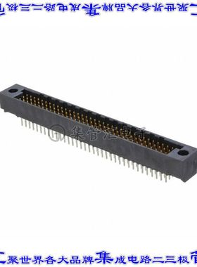 532433-4 背板连接器105POS接头公引脚3排2.54mm通孔黑色