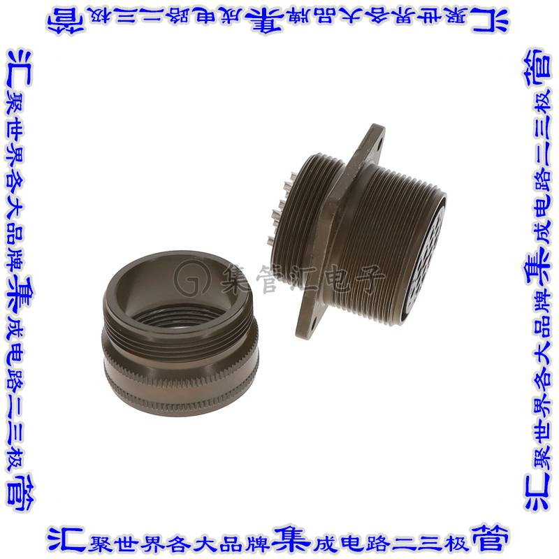 MS3100A24-5S 圆形连接器16POS插座母插口焊杯银面板安装