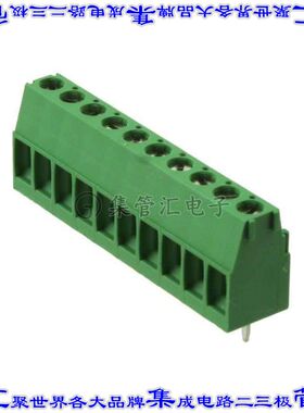 1-284392-0 线对板连接器10POS接线端子3.81mm通孔水平带板