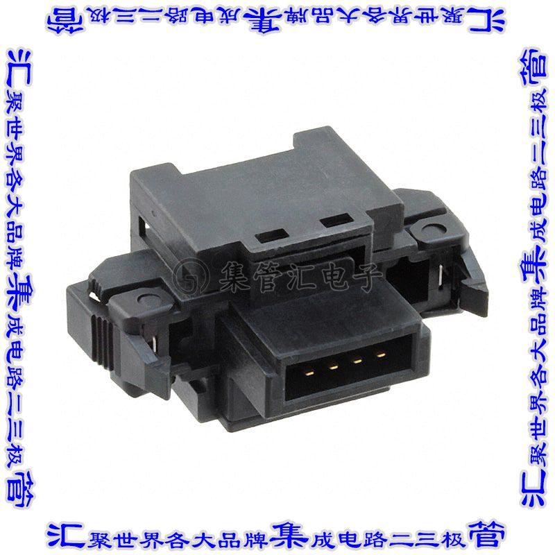 DCN4-MD4 矩形连接器8POS插座2排母插口IDC自由悬挂