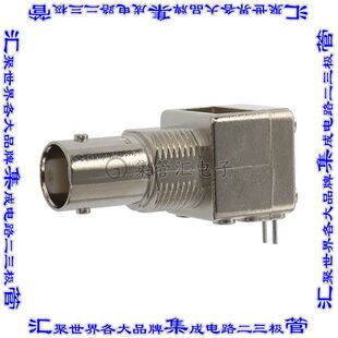 同轴连接器BNC插孔母形插口焊接50欧姆面板安装 通孔直角 227676