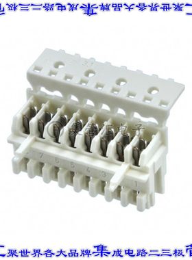 3-1534796-8 矩形连接器8POS插座2.5mm母插口天然色IDC锡自由悬挂