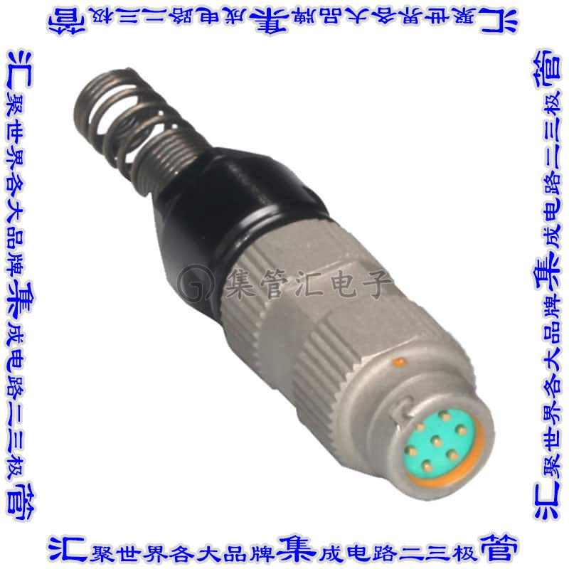 MAJ-57-30 圆形连接器7POS插头公引脚焊杯镀金自由悬挂