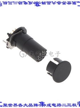 1442078 圆形连接器17POS插件母插口焊接镀金通孔