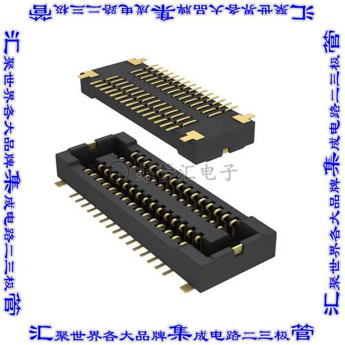 AXT530124 板对板连接器30POS插口外罩触点2排0.4mm表贴SMD镀金