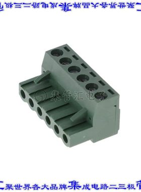 EM252506 端子块连接器6POS插头母插口5mm绿色自由悬挂