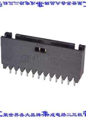 280520-2 针座连接器12POS接头2.54mm公形插针通孔直针镀金