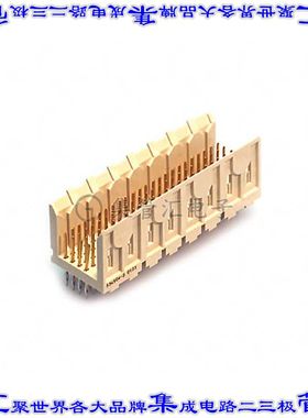 536504-3 背板连接器96POS接头公引脚4排2mm通孔天然色