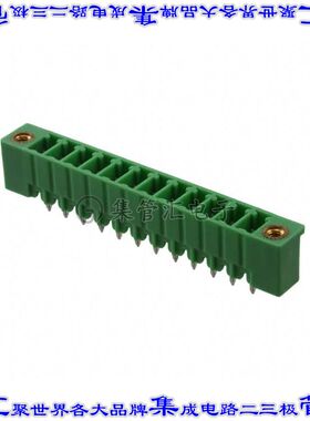 1793860000 端子块连接器12POS接头公引脚带罩3.81mm绿色垂直通孔