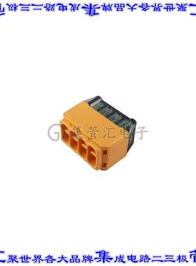 N50810300000G 端子块连接器8POS插头母插口2排4mm橙色自由悬挂