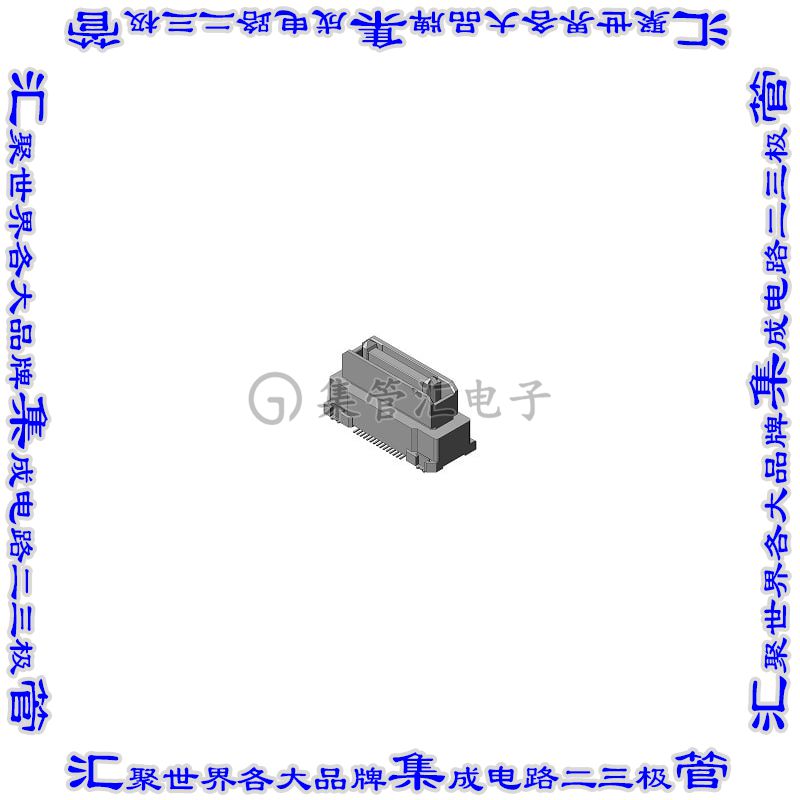 AX01F030VABBR300 板对板连接器30POS插座中央带触点2排0.64mm表