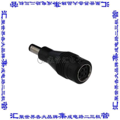 DC PLUG-R7BF-P1J 连接器适配器 圆形公插针4 针位 至 2.1mm DC