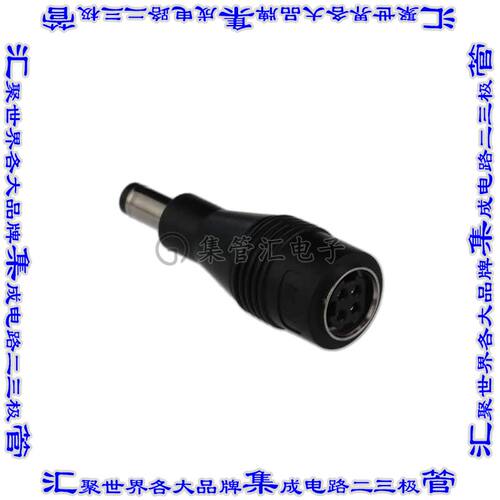 DC PLUG-R7BF-P1J 连接器适配器 圆形公插针4 针位 至 2.1mm DC
