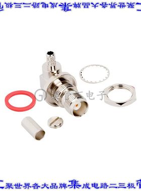 122500 同轴连接器TNC插孔母形插口焊接50欧姆面板安装直角