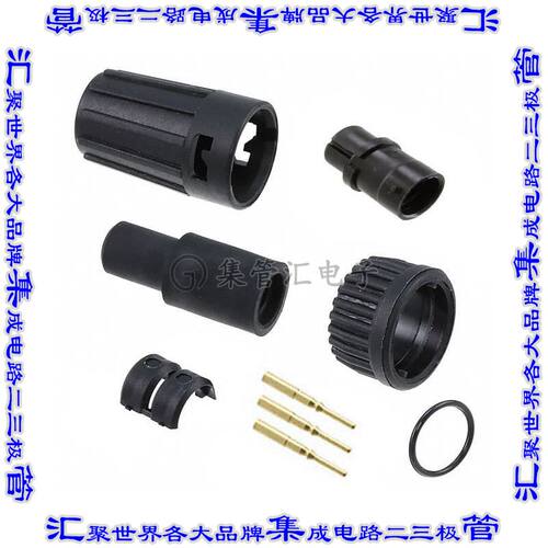 6280-3PG-513 圆形连接器3POS插头公引脚压接镀金自由悬挂