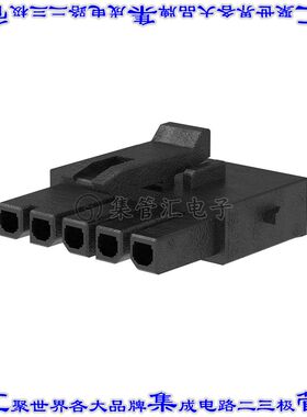 2157591005 矩形连接器外壳5POS插座3mm母形插口黑色自由悬挂