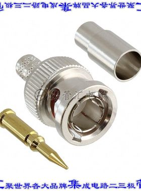 112127 同轴连接器BNC插头公引脚压接75欧姆自由悬挂
