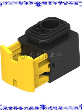 9-2354261-1 矩形连接器外壳3POS插座2排6mm母形插口黑色自由悬挂