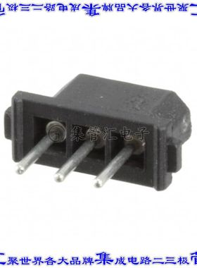 M80-8400342 针座连接器3POS插座2mm母形插口通孔直针镀金