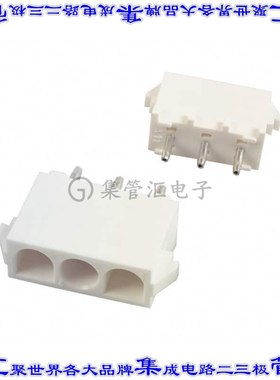 350789-1 针座连接器3POS接头6.35mm公形插针通孔直针锡