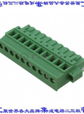 1835177 端子块连接器10POS插头母插口5.08mm绿色自由悬挂