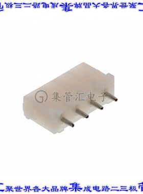 350430-4 针座连接器4POS接头6.35mm公形插针通孔直针镀金