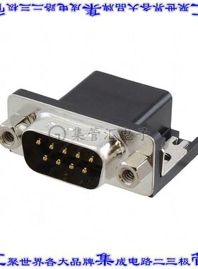 ADS09A-KG-TASB5 连接器9POS插头公引脚2排D-Sub通孔直角