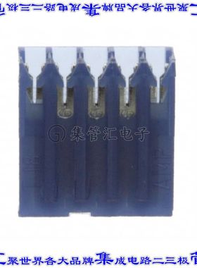 641239-5 矩形连接器5POS插座2.54mm母插口蓝色IDC镀金自由悬挂直