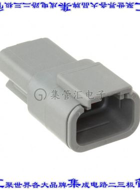 DTM04-3P 矩形连接器外壳3POS插座公形引脚灰色自由悬挂