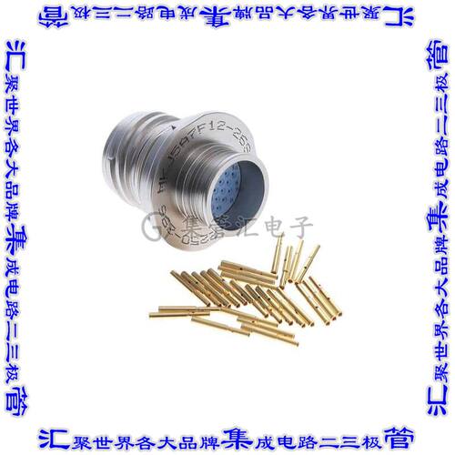 MKJ5A7F12-26SA 圆形连接器26POS插座母插口压接镀金面板安装