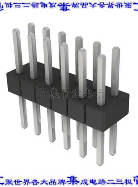 PEC06DABN 针座连接器12POS分离式2排2.54mm公形插针通孔直针锡