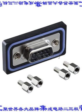 HDB-15PFFP-SA8001 连接器15POS插座母插口3排D-Sub高密度面板安