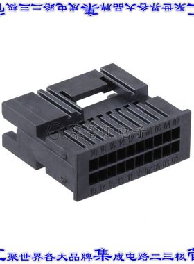 TSDF-10-D-S-L 矩形连接器外壳20POS 2排1.27mm公形引脚黑色自由