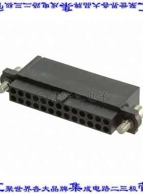 M80-4862605 矩形连接器26POS插座2排2mm母插口黑色压接镀金自由