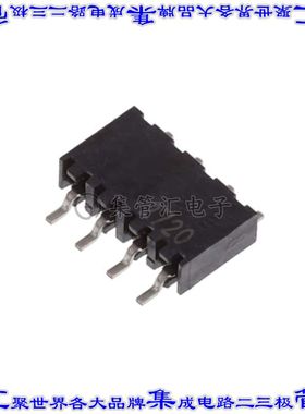 2307725-4 针座连接器4POS插座2mm母形插口表贴SMD镀金