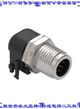 643270100308 圆形连接器8POS插座公形引脚螺钉镀金面板安装通孔