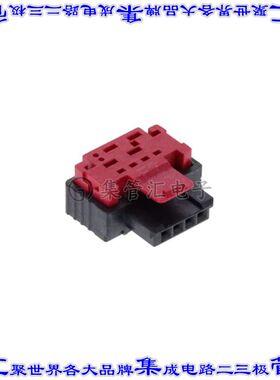 394895-E 矩形连接器4POS插座1.27mm母插口IDC自由悬挂直角