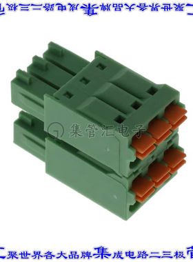 KD061050A000G 端子块连接器6POS插头母插口2排3.5mm绿色自由悬挂