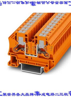 1292080 端子块连接器2POS馈通式8.2mm橙色8-20AWG