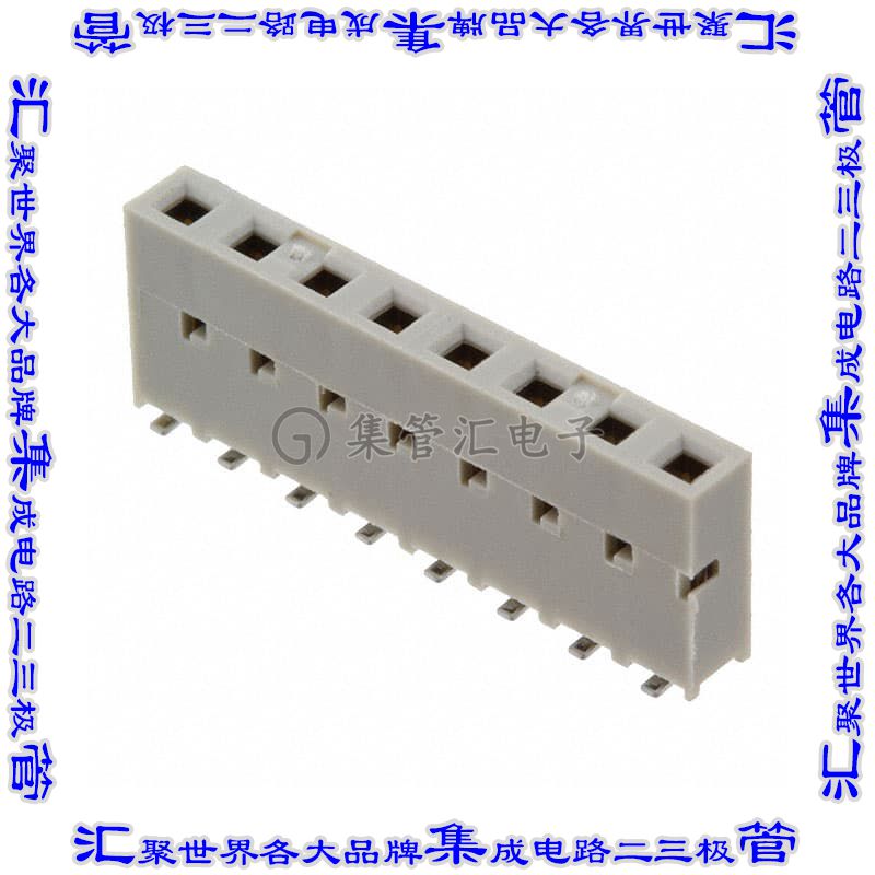 91601-308ALF 针座连接器8POS插座2.54mm母形插口表贴SMD镀金