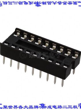 ED18DT 连接器IC插座DIP 7.62mm插口18(2 x 9)位置锡通孔