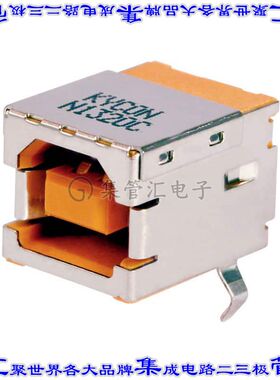 KUSBXHT-BS1N-O-HRF 连接器USB-B插座4POS通孔直角